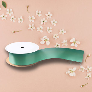 Modern Chic Metallic Green  Satin Ribbon