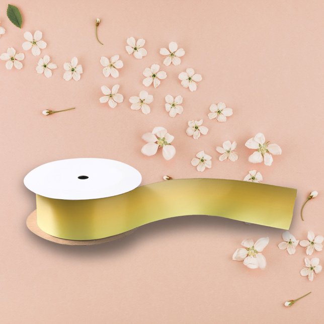Modern Chic Metallic Yellow / Gold Satin Ribbon (Creator Uploaded)