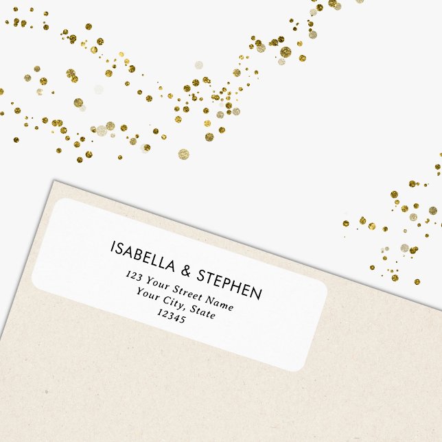 Modern Chic Minimal Typography Return Address Label (Creator Uploaded)
