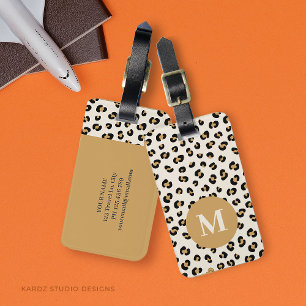 Modern Chic Monogram Luggage Tag