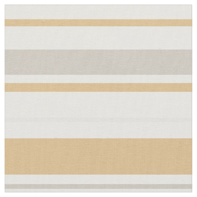 Modern chic neutral yellow beige stripes fabric (Close Up)