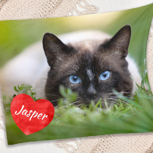 Modern Chic Pet Photo Personalised Cat Lover Fleece Blanket