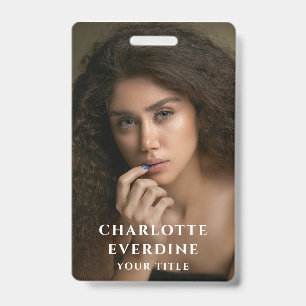 Modern Chic Photo ID Badge