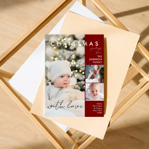 Modern Chic Photo Magazine Cover Christmas Holiday Card