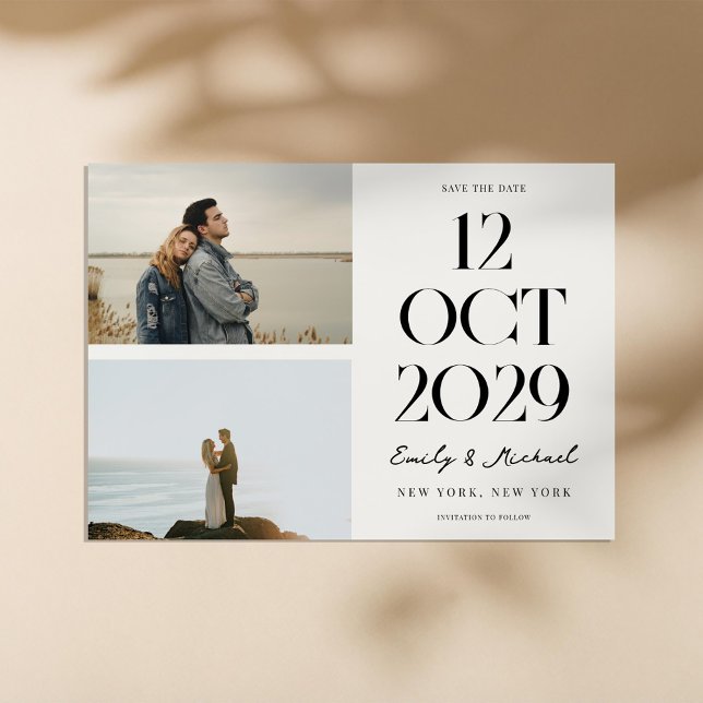 Modern Chic Photo Save The Date (Creator Uploaded)