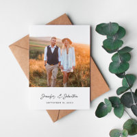 Modern Chic Photo Verti W Save the Date V2