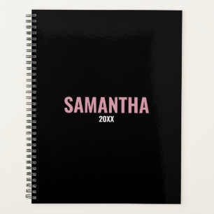 Modern Chic Pink & Black Appointment Book  Planner