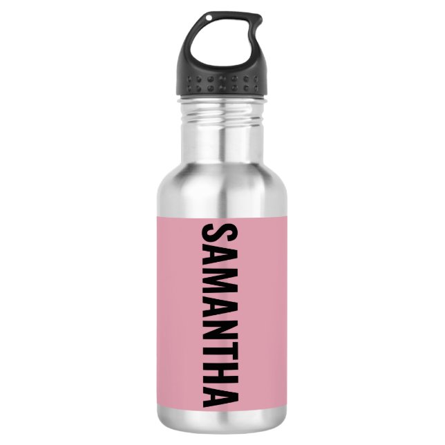 Modern Chic Pink & White  710 Ml Water Bottle (Front)