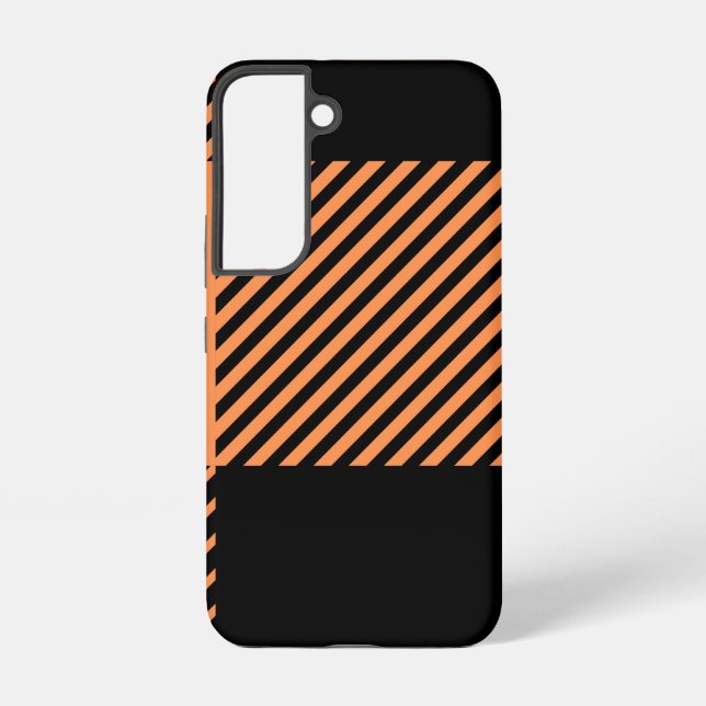 Modern Chic Plaid Striped  Samsung Galaxy S22 Case (Back)