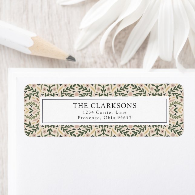 Modern Chic Pretty Return Address Labels (Insitu)