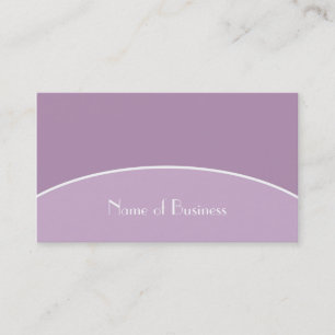 Modern Chic Professional Lavender Purple and Name Business Card