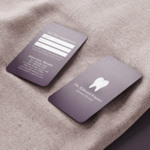 Modern Chic Purple Dental Care Dentist Appointment Card