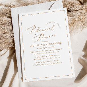 Modern & Chic Rehearsal Dinner Invitation