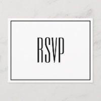 Modern Chic RSVP Postcard