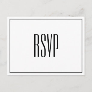 Modern Chic RSVP Postcard