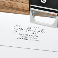 Modern Chic Statement Save The Date Return Address