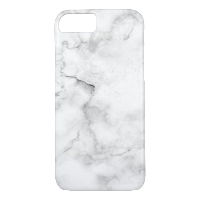 modern chic stone white and black marble    Case-Mate iPhone case (Back)