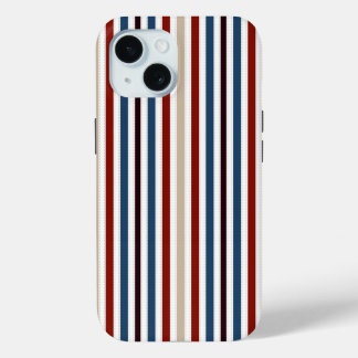  Modern Chic Striped iPhone 15 Case