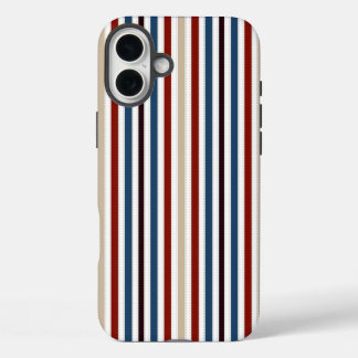  Modern Chic Striped iPhone 16 Plus Case