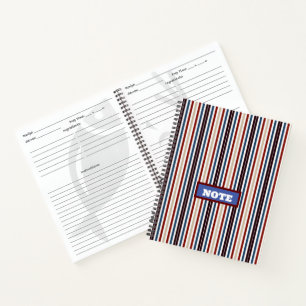 Modern Chic Striped Notebook