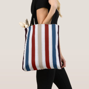 Modern Chic Striped Tote Bag