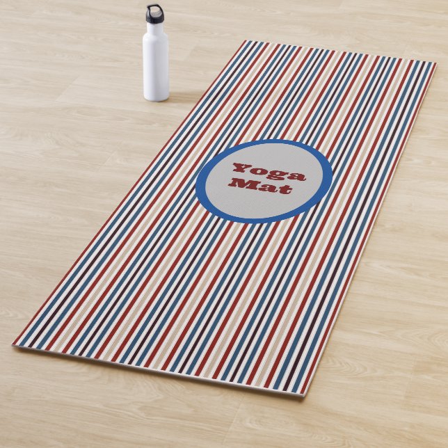  Modern Chic Striped  Yoga Mat (In Situ)