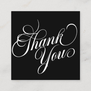 Modern Chic Thank You For Your Business Promo   Square Business Card