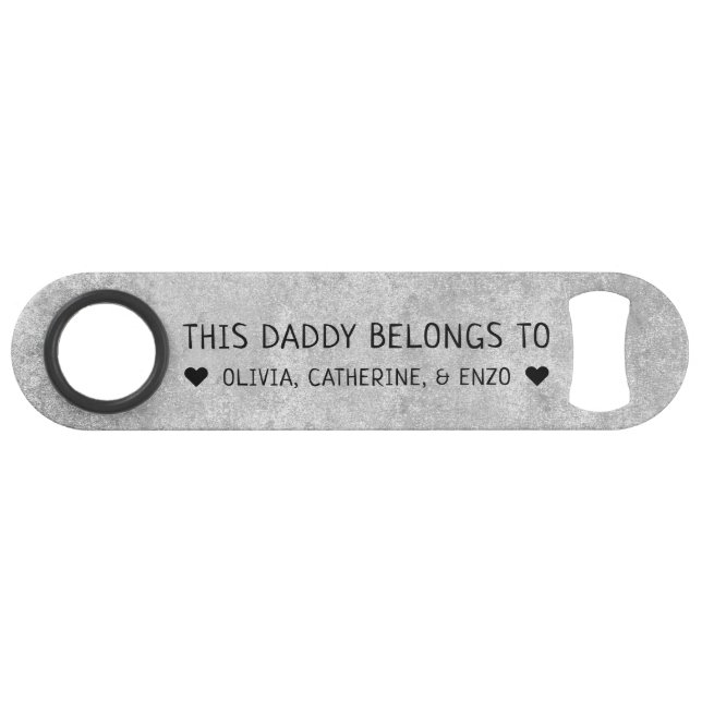 Modern Chic This Daddy Belongs To Father's Day (Front (Horizontal))