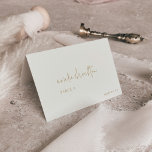 Modern Chic Vintage Gold Menu Place Cards<br><div class="desc">These modern chic vintage gold menu place cards are perfect for a simple wedding. The neutral boho design features rustic unique and stylish bohemian typography in a minimal gold and ivory cream colour. Personalise with the guest name, table number, and menu option and add each card individually to your cart....</div>