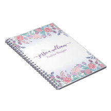 Modern Chic Watercolor Blue Hydrangeas Floral