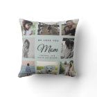 Modern Chic WE LOVE YOU Mum Family Photo Collage