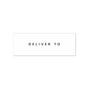 Modern Chic Wedding Deliver To Self-inking Stamp