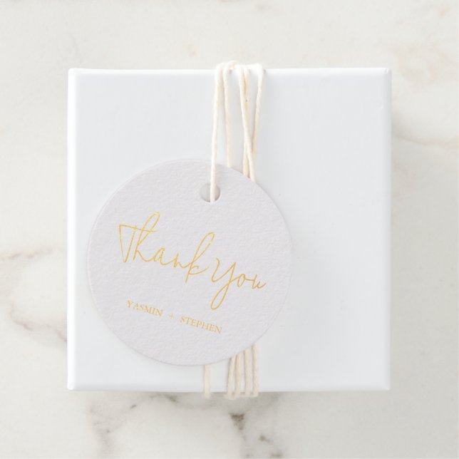 Modern Chic Wedding Favour Tags (With Box)