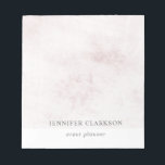 Modern chic white brushed marble personalised notepad<br><div class="desc">Modern elegant brushed white marble design notepad.
You can personalise it and add your own name and text.</div>