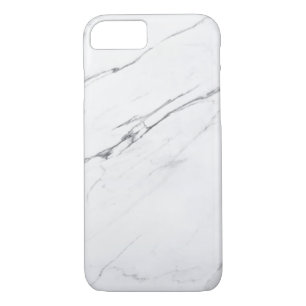 Modern chic white marble iPhone 8/7 case