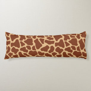 Modern Chic Wildlife Giraffe Animal Print Pattern Body Cushion