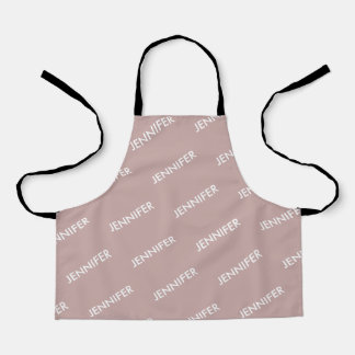 Modern Chic You Name It Personalised Dusty Pink Apron