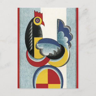 Modern Chicken and Egg Postcard