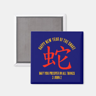 Modern Chinese New YEAR OF THE SNAKE 2025 Magnet
