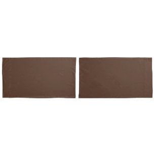 Modern Chocolate Brown Premium Comfort Pillowcase