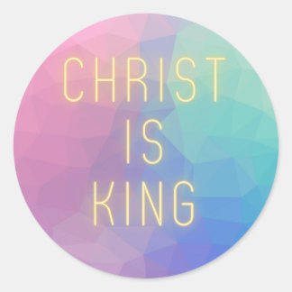 Modern Christ Is King Stickers