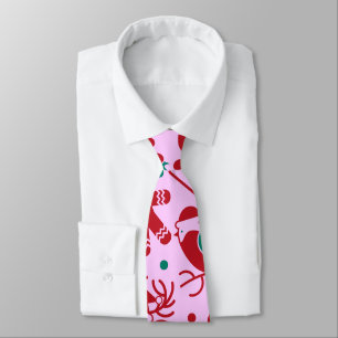 Modern Christmas Abstract Pattern Tie