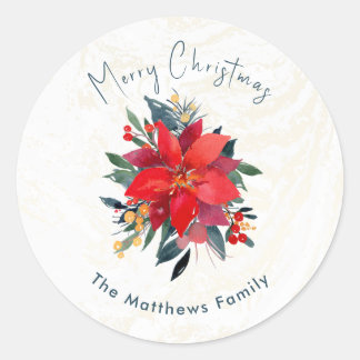 Modern Christmas Botanicals and Berries Seal