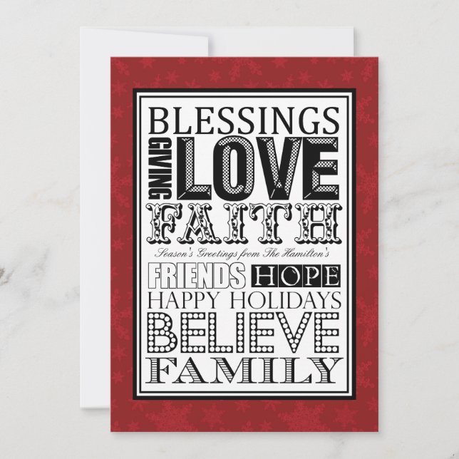 Modern Christmas Cards (Front)