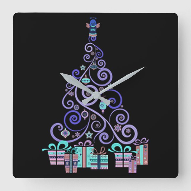 ****MODERN CHRISTMAS**** CLOCK (Front)