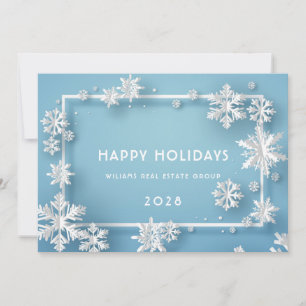 Modern Christmas Composition Corporate Greeting Ho Holiday Card