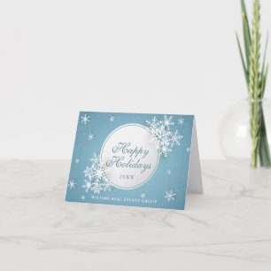 Modern Christmas Composition Corporate Greeting Holiday Card