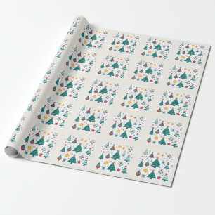 Modern Christmas decoration  Wrapping Paper