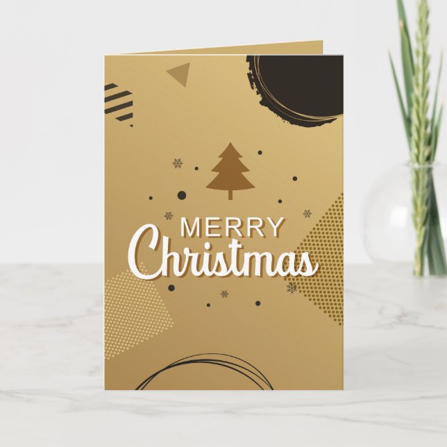 Modern Christmas Design  Card (Front)