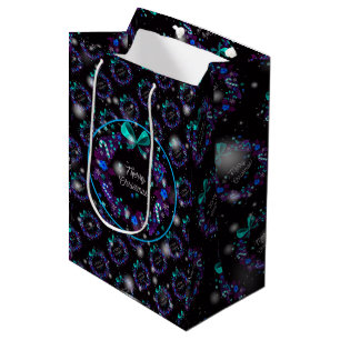 Modern Christmas Elegant Gift Medium Gift Bag